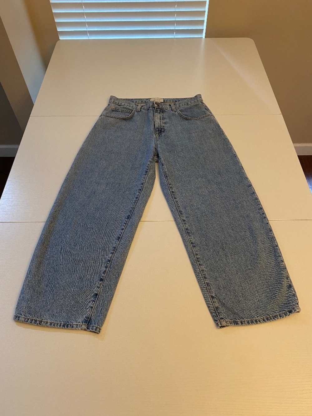 Current Elliott The Barrel High Rise Cropped Jeans Light Wash Size 28
